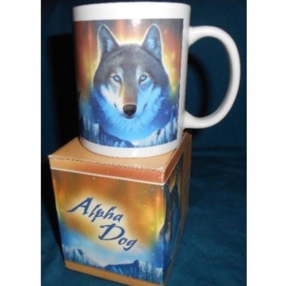 Alpha Wolf Collectible Coffee Mug 2005 NIB